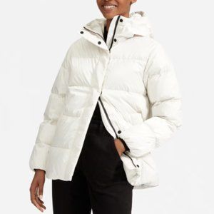 Everlane White Re:Down® Puffy Puff Jacket Sz S